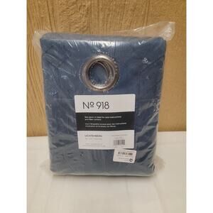 No 918 Lichtenberg 40x96" Single Panel Blue Textured Blackout